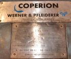 Used Werner Pfleiderer 40mm Twin Screw Extruder, Type ZSK-40. Co-rotating intermeshing side by side screw design. Approximate 40 to 1 L/D ratio. (11) Barrel sections, (1) feed section. Water cooled b...
