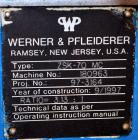 Used Werner Pfliederer Model ZSK70MC Twin Screw Extruder