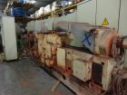 Used Werner & Pfleiderer ZSK 92 F385E Twin Screw Extruder. 32:1 L/D. Co-rotating, 8 housing sections, electrically heated, water cooled. Max screw speed is 300 rpm via a gearbox by a 447 hp/298Kw-144...