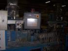 Used Coperion Werner Pfleiderer lab size twin screw extruder, type ZSK25WLE. 25 mm diameter screws, 40:1 L/D, co-rotating. 10 heating zones, electrically heated, water cooled, 1 vent port. Max screw ...