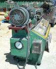 USED: Werner Pfleiderer lab size twin screw extruder. 30 mm screw diameter, model ZSK30M0/2P. Approx 30:1 L/D ratio. Co-rotating screw design. 9 zone electrically heated, water cooled barrel. Driven ...