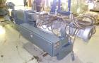 Used Werner Pfleiderer 57mm Twin Screw Extruder, Type ZSK57. Co-Rotating intermeshing side by side screw design. 7 Barrel sections, (1) feed section, no hopper, electrically heated, water cooled (no ...