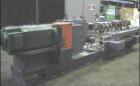 USED: Werner Pfleiderer twin screw extruder, type ZSK70. 70 mmco-rotating segmented screws, 30:1 L/D with (1) feed section, (7)barrel sections and (2) vented sections, barrel extension with (4)barrel...