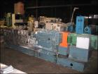 USED: Werner Pfleiderer twin screw extruder, type ZSK70. 70 mmco-rotating segmented screws, 30:1 L/D with (1) feed section, (7)barrel sections and (2) vented sections, barrel extension with (4)barrel...