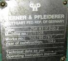 USED: Werner Pfleiderer 83 mm twin screw extruder parts machine, model ZSK80M240.2 consisting of (1) model ZSK80M240.2 extruder gearbox, werk #506786-787, built 1983, transmission ratio approximately...