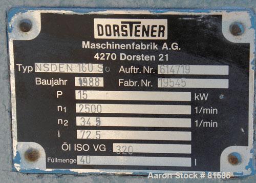 Used American Maplan Approximate 62mm Counter-Rotating Twin Screw Extruder, Model DSK62. (2) 2.44" Diameter x 48" long intermeshing tapered screws. Electrically heated, water cooled 4 zone vented bar...