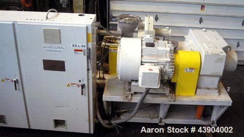 Used American Maplan 110 mm Counter-Rotating Twin Screw Extruder, Model TS-110