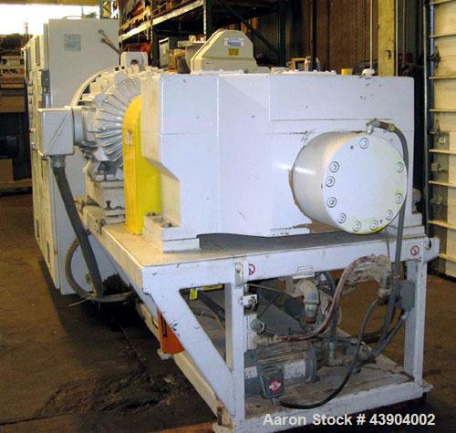 Used American Maplan 110 mm Counter-Rotating Twin Screw Extruder, Model TS-110
