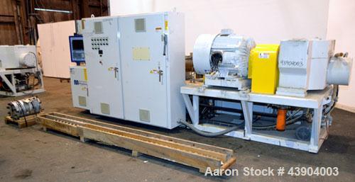 Used American Maplan 110 mm Counter-Rotating Twin Screw Extruder, Model TS-110