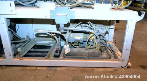 Used American Maplan 110 mm Counter-Rotating Twin Screw Extruder, Model TS-110. Approximately 26 to 1 L/D ratio. Top vented barrel with electrically heated 1 and 2 barrel zones, zones 3, 4, and 5 off...