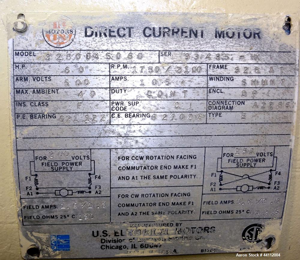Used American Maplan 88mm Counter-Rotating Twin Screw Extruder, Model TS-88. Approximate 24 to 1 L/D ratio. (10) barrel zones, (1) section top vented, Electrically heated, liquid cooled. No screws. W...