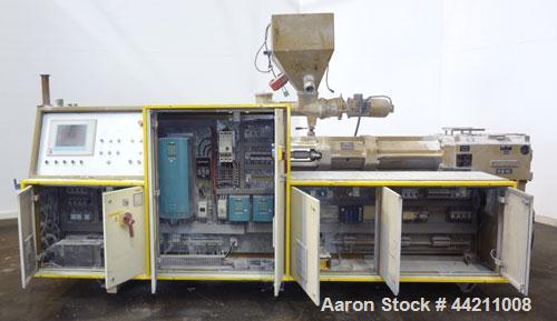 Used Amut 92mm Counter Rotating Twin Screw Extruder, Model BA 92 NOVEL/22