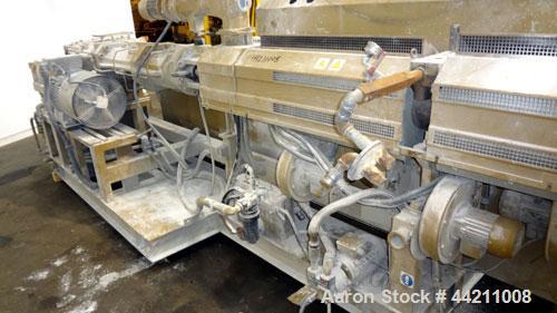 Used Amut 92mm Counter Rotating Twin Screw Extruder, Model BA 92 NOVEL/22