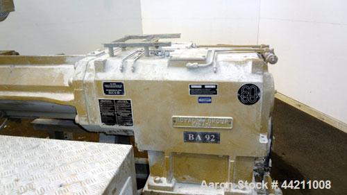 Used Amut 92mm Counter Rotating Twin Screw Extruder, Model BA 92 NOVEL/22