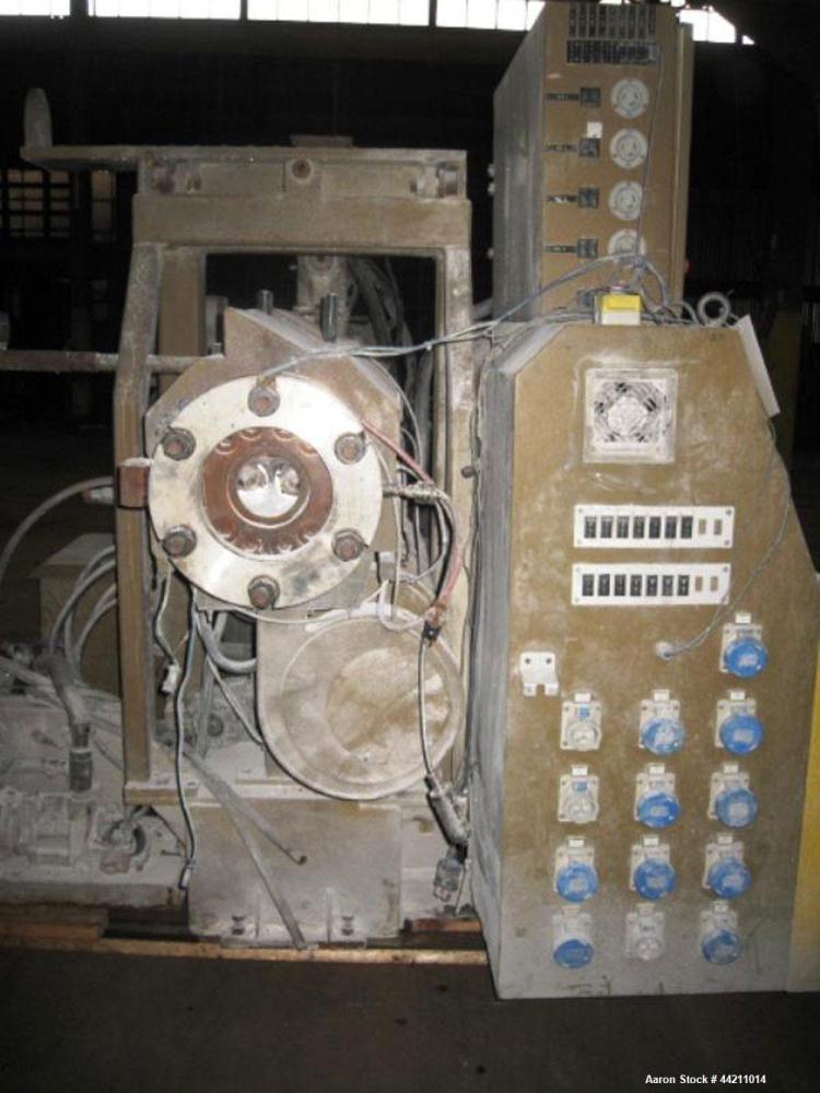 Used Amut 92mm Counter Rotating Twin Screw Extruder, Model BA 92 NOVEL