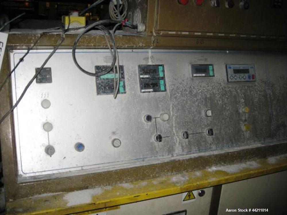 Used Amut 92mm Counter Rotating Twin Screw Extruder, Model BA 92 NOVEL