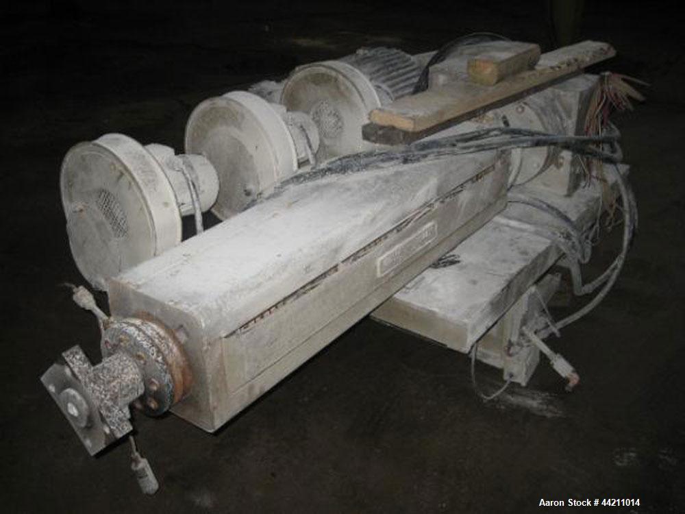 Used Amut 92mm Counter Rotating Twin Screw Extruder, Model BA 92 NOVEL