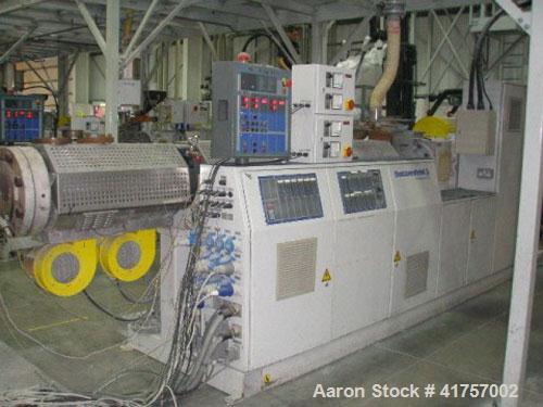 Used Battenfeld BEX 2-130-25V Twin Screw Extruder, counter-rotating