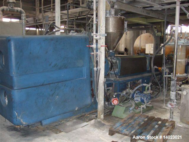 Used Bausano MD2 154 21 AQVK Counter-Rotating Twin Screw Extruder