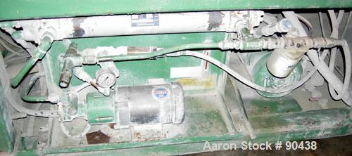 USED: Cincinnati counter-rotating twin screw extruder, 92 mm, model CM92HP. Electrically heated, water cooled 5 zone top vented barrel with tank, heat exchanger and pump. Built-in oil cooling/heating...