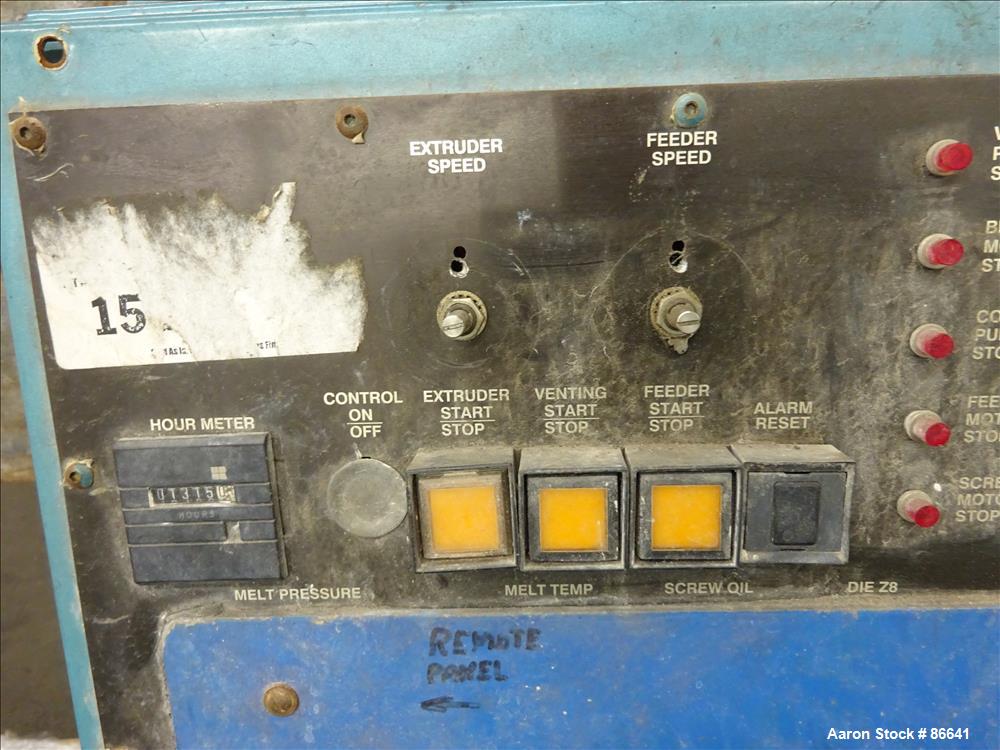 Used Cincinnati Milacron 55mm Twin Screw Extruder, Model CM55