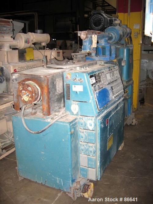 Used Cincinnati Milacron 55mm Twin Screw Extruder, Model CM55