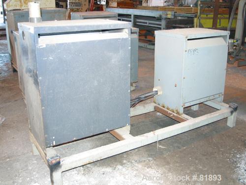 USED: Cincinnati Milacron Model CM-65HP Conical Twin Screw Counter-Rotating Extruder having an electrically heated, liquid cooled and vented barrel at an approximate 42" centerline height. Gearbox is...