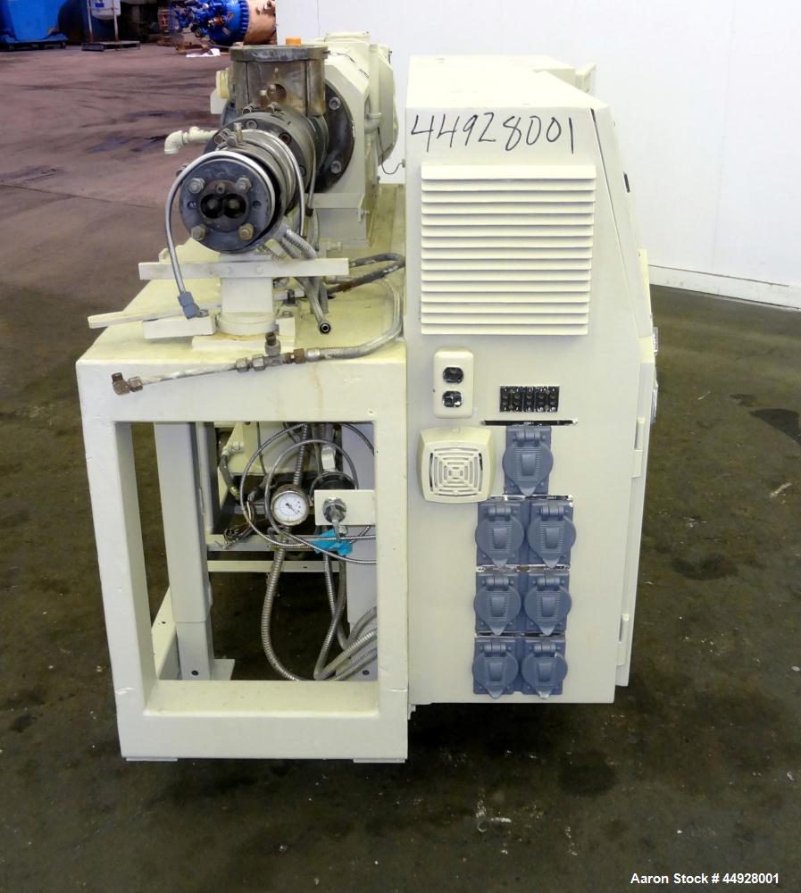 Used Cincinnati Milacron 35mm Conical Counter-Rotating Twin Screw Extruder, Mod