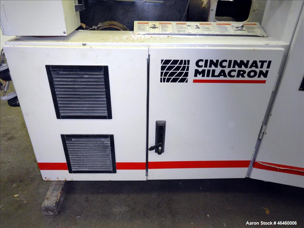 Used Cincinnati Milacron Conical Counter-Rotating 55mm Twin Screw Extruder, Mod