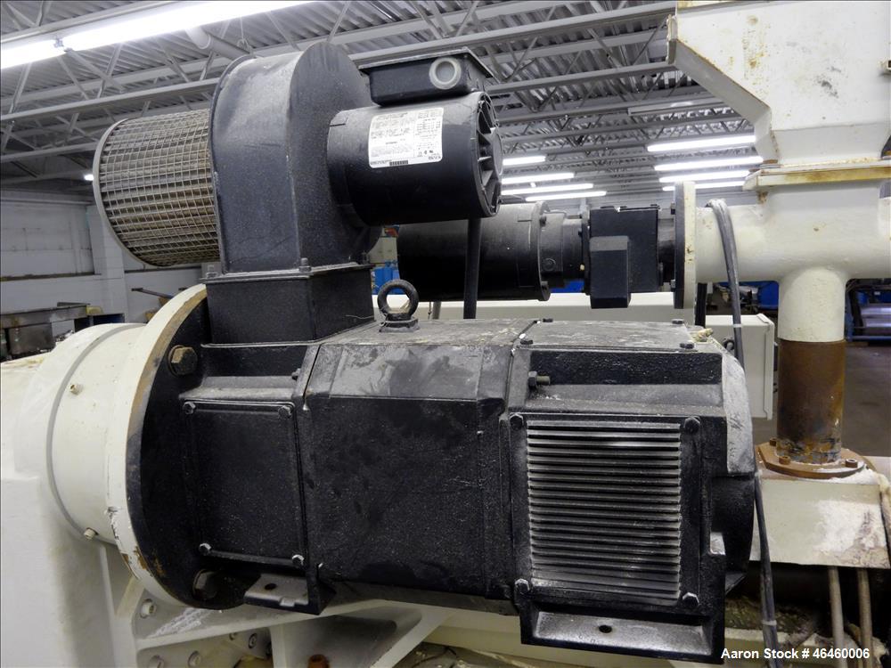 Used Cincinnati Milacron Conical Counter-Rotating 55mm Twin Screw Extruder, Mod