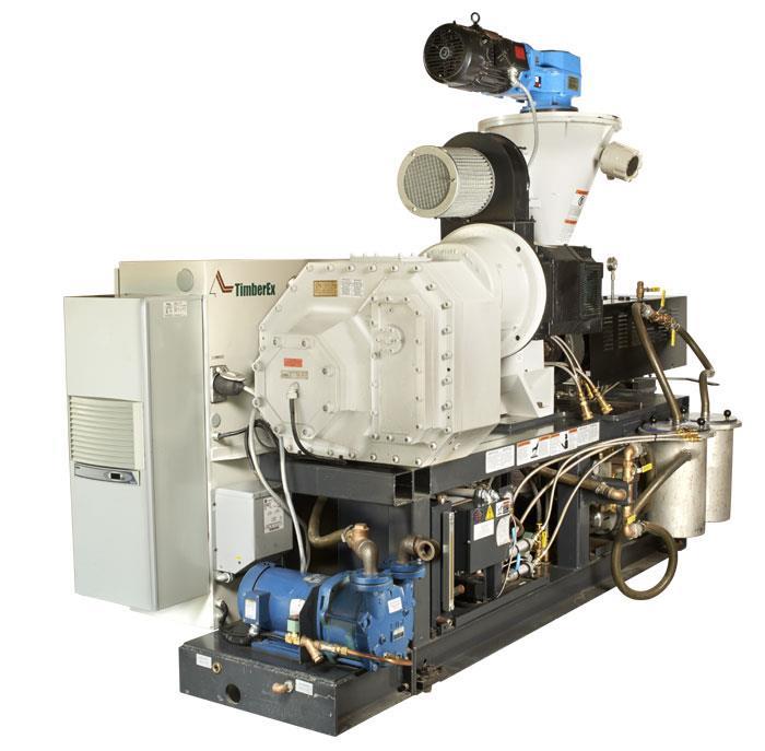 Used Cincinnati Milacron TC Series 55mm Counter-Rotating Twin Screw Extruder