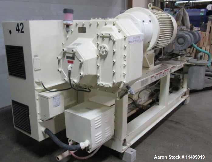 Used- Milacron 65mm Twin Screw Extruder, Model TC65