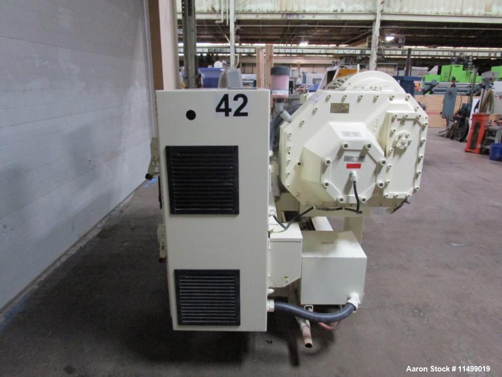 Used- Milacron 65mm Twin Screw Extruder, Model TC65