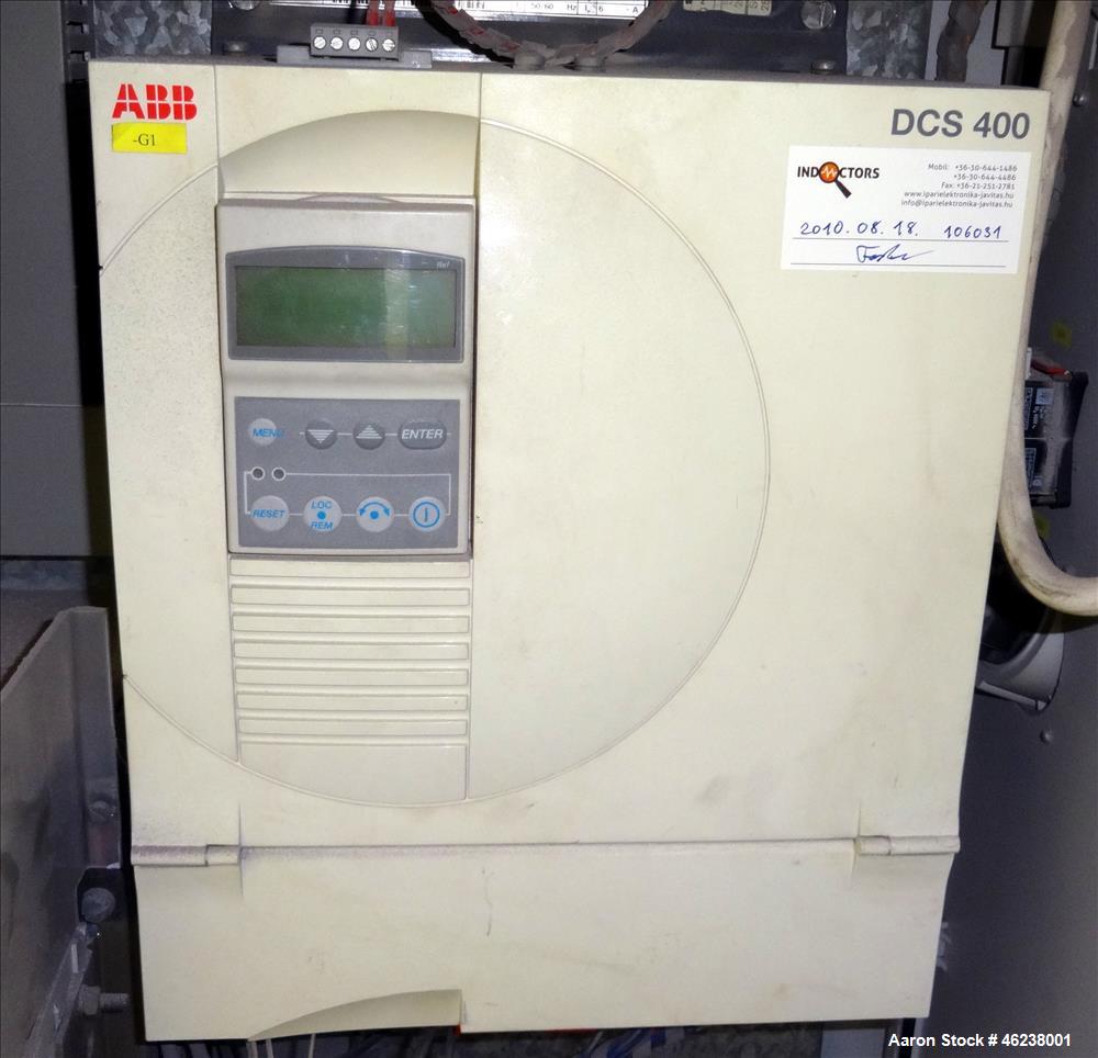 Used Cincinnati Extrusion 45mm Conical Twin Screw Extruder Type Titan 45P-APC. 1.77" (45 mm)/ 3.74" (95 mm) conical screws. Electrially heated, air cooled 3 zone barrel. Water cooled feed throat with...