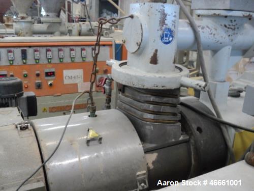 Used Cincinnati, Model Titan 58. Outputs up to 150 kg/h for PVC profile Outputs up to 270 kg/h for PVC pipe Ideal for PVC pipe and profiles SecuRe relay control as standard for easy operation Analog ...