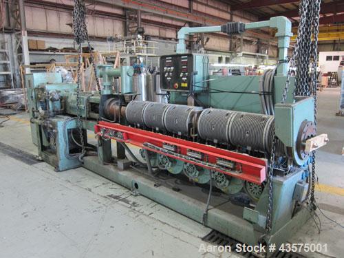 Used Davis Standard Gemini Parallel 94mm Counter-Rotating Twin Screw Extruder, 