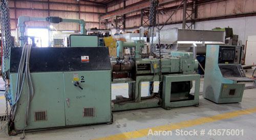 Used Davis Standard Gemini Parallel 94mm Counter-Rotating Twin Screw Extruder, 