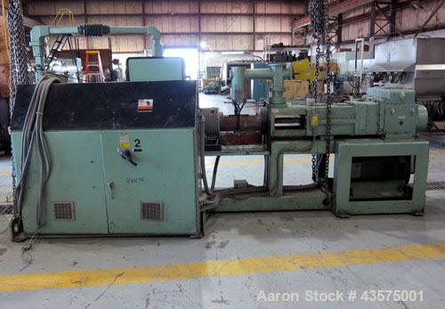 Used Davis Standard Gemini Parallel 94mm Counter-Rotating Twin Screw Extruder, 