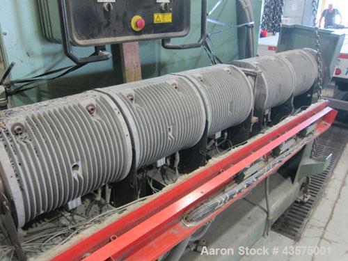 Used Davis Standard Gemini Parallel 94mm Counter-Rotating Twin Screw Extruder, 