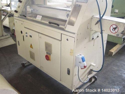 Used Krauss Maffei KMD 2-50 KK Conical Extruder.  Counter-rotating, screw diameter 2" - 4" (50 - 103 mm), screw length 41.7" (1060 mm), screw sped 4.3 - 43 rpm, 33.3 hp/25 kW drive, 400/50/3.  Produc...