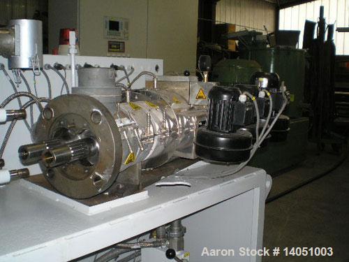 Used Krauss Maffei KMD-2-50-KK Counter-Rotating Conical Twin Screw Extruder