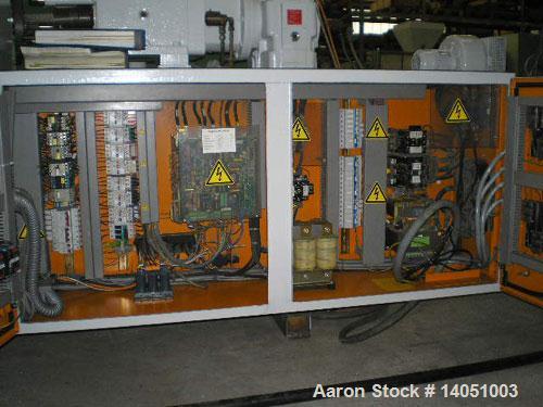 Used Krauss Maffei KMD-2-50-KK Counter-Rotating Conical Twin Screw Extruder
