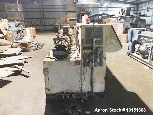 Used 90mm Krauss Maffei Model KMD90 Counter-Rotating Twin Screw Extruder