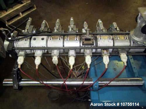 Used Leistritz Model LSM-30.34 Twin Screw Counter Rotating. Currently set up at 30:1 L/D. Can be changed to 12.35, 12.88, 19.41, 22.94, 26.47, 30, and 33.53:1 L/D, 34mm (1.181") screws with a center ...
