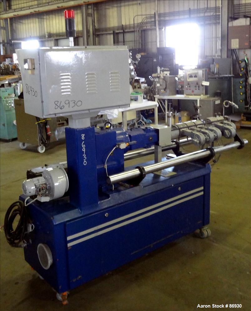 Used Leistritz 34mm Twin Screw Extruder, Model LSM30.34