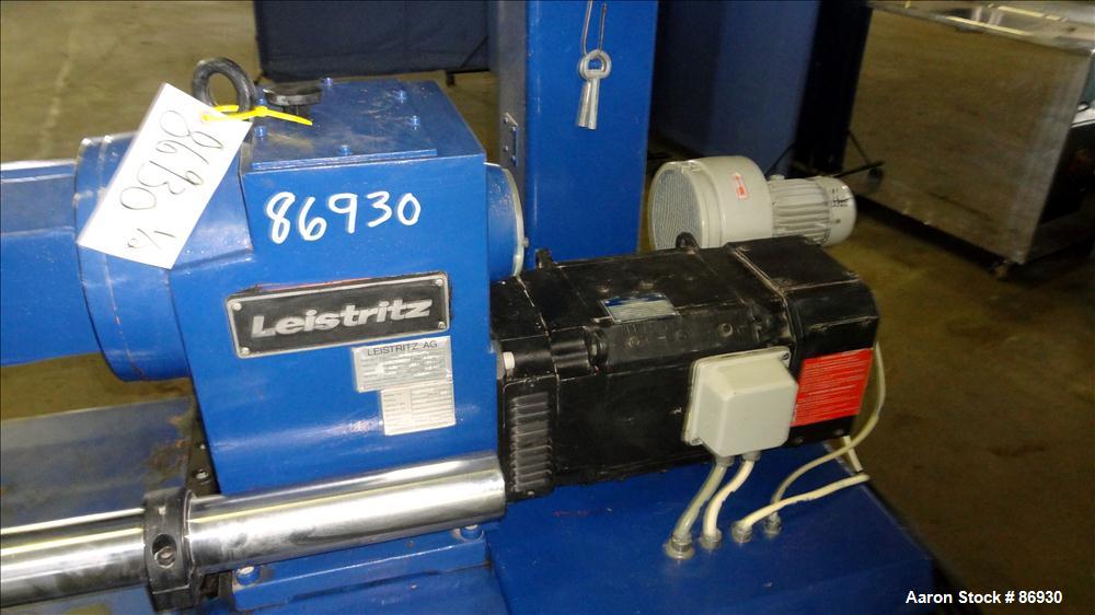 Used Leistritz 34mm Twin Screw Extruder, Model LSM30.34