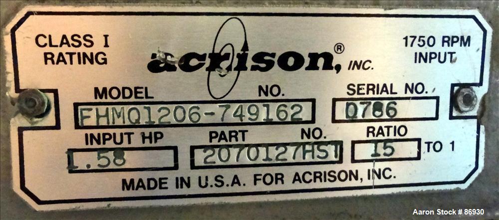 Used Leistritz 34mm Twin Screw Extruder, Model LSM30.34