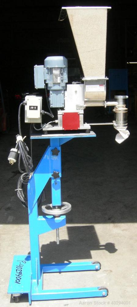 Used Leistritz Counter-Rotating 18 mm Twin Screw Extruder, Model MIC18/GG-40D. 8 Barrel sections, electrically heated, water cooled. Feed section with small hopper. Driven by a 3 hp, 3/60/120 hz, 230...