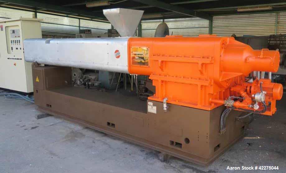 Used ICMA San Giorgio Twin Screw Counter Rotating Extruder