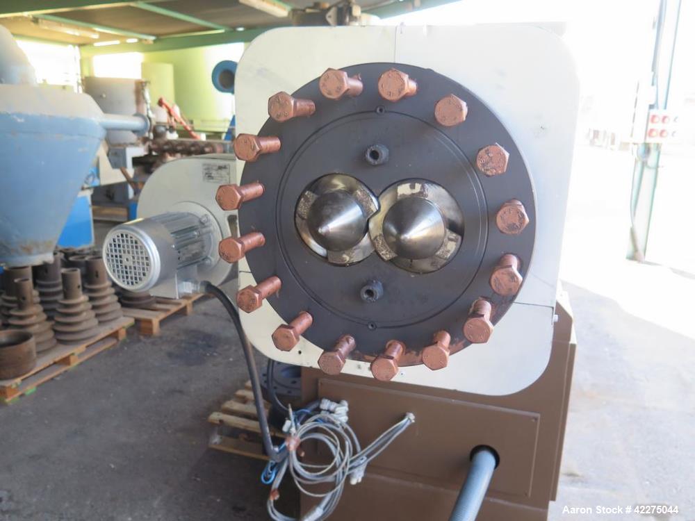 Used ICMA San Giorgio Twin Screw Counter Rotating Extruder